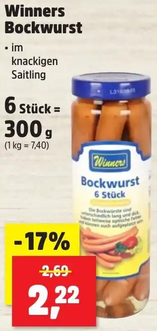 Thomas Philipps Winners Bockwurst Angebot