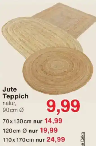 Jawoll Jute Teppich Angebot