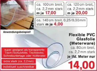 Jawoll Flexible PVC Glasfolie (Meterware) Angebot