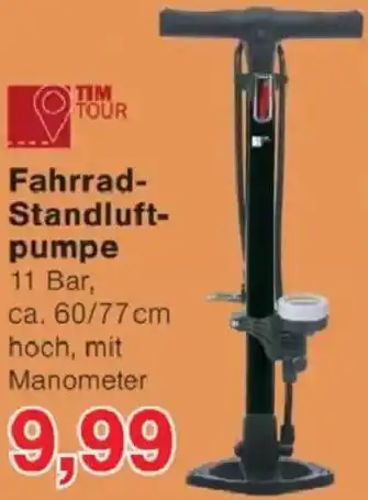 Jawoll TIM TOUR Fahrrad Standluftpumpe Angebot