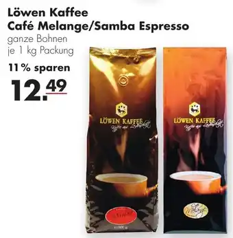 Handelshof Löwen Kaffee Café Melange/Samba Espresso 1kg Angebot