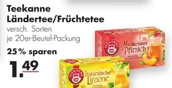 Handelshof Teekanne Ländertee/ Früchtetee Angebot