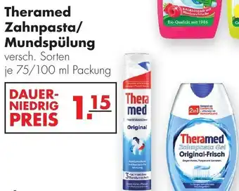 Handelshof Theramed Zahnpasta/Mundspülung 75/100ml Angebot