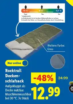 Lidl Rocktrail Decken schlafsack Angebot