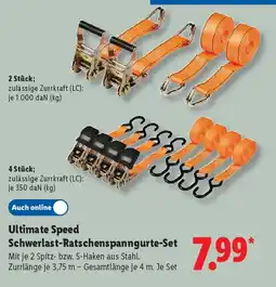 Lidl Ultimate Speed Schwerlast-Ratschenspanngurte-Set Angebot