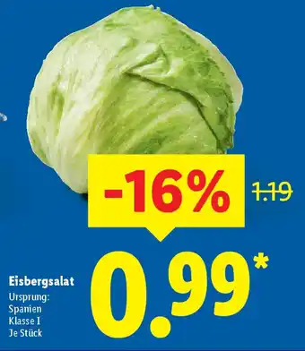 Lidl Eisbergsalat Angebot