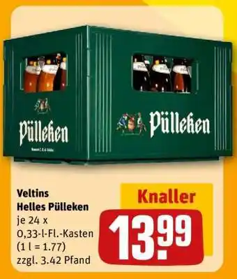 REWE Veltins Helles Pülleken Angebot