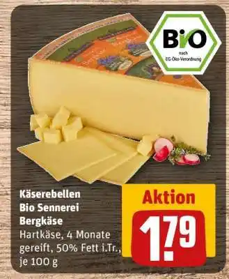 REWE Käserebellen Bio Sennerei Bergkäse Angebot