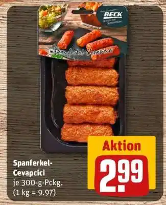 REWE Spanferkel-Cevapcici Angebot
