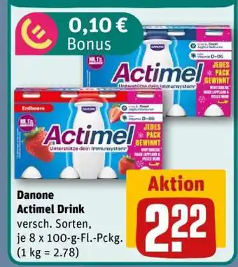 REWE Danone Actimel Drink Angebot