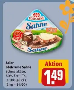 REWE Adler Edelcreme Sahne Angebot