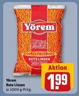 REWE Yörem Rote Linsen Angebot