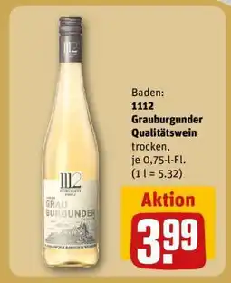 REWE 1112 Grauburgunder Qualitätswein Angebot