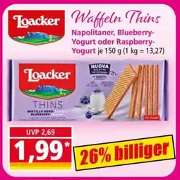 Norma Loacker Waffeln Thins Angebot