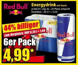 Norma Red Bull Energydrink mit Taurin Angebot