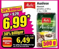 Norma Auslese Klassisch Angebot