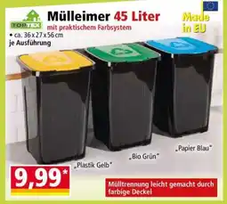 Norma Mülleimer 45 Liter Angebot