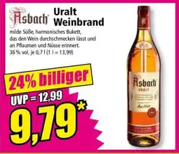 Norma Asbach Uralt Weinbrand Angebot