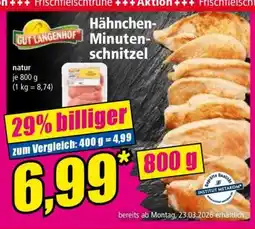 Norma Hähnchen-Minuten-schnitzel Angebot