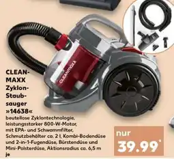 Kaufland CLEANMAXX Zyklon-Staubsauger 14638 Angebot