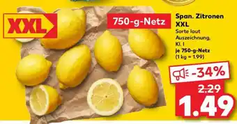 Kaufland Span. Zitronen XXL Angebot