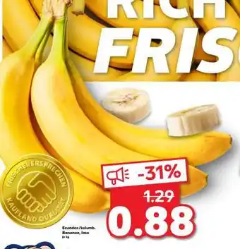 Kaufland Bananen, lose Angebot