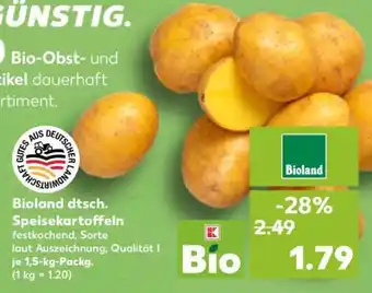 Kaufland Bioland dtsch. Speisekartoffeln Angebot
