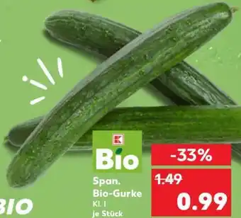 Kaufland Span. Bio-Gurke Angebot