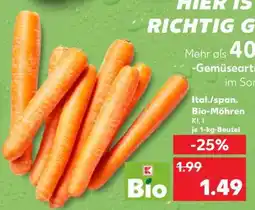 Kaufland Ital./span. Bio-Möhren Angebot