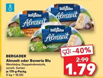 Kaufland BERGADER Almzeit oder Bavaria Blu Angebot