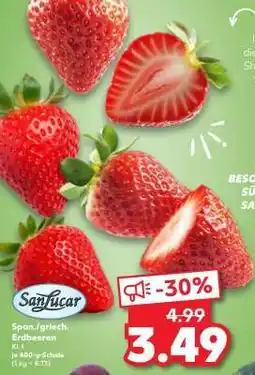 Kaufland Span./griech. Erdbeeren Kl. I Angebot