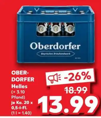 Kaufland Oberdorfer Helles Angebot