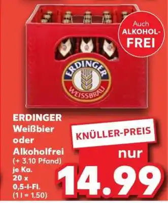 Kaufland ERDINGER Weißbier oder Alkoholfrei Angebot