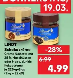 Kaufland LINDT Schokocrème Angebot