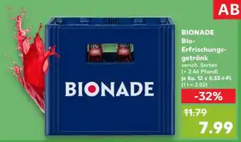 Kaufland BIONADE Bio-Erfrischungsgetränk Angebot