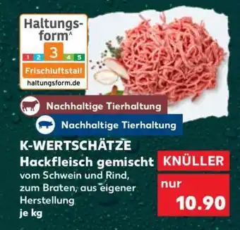 Kaufland K-WERTSCHÄTZE Hackfleisch gemischt Angebot