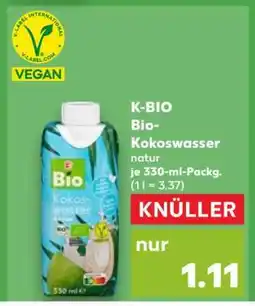 Kaufland K-BIO Bio- Kokoswasser Angebot