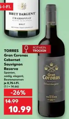 Kaufland TORRES Gran Coronas Cabernet Sauvignon Reserva Angebot