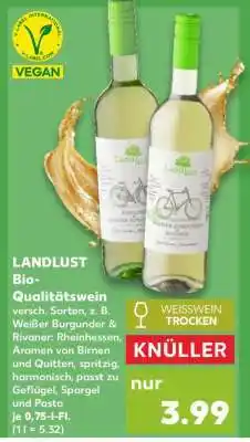 Kaufland LANDLUST Bio-Qualitätswein Angebot