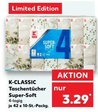 Kaufland K-CLASSIC Taschentücher Super-Soft Angebot
