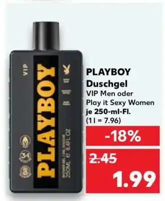 Kaufland PLAYBOY Duschgel Angebot