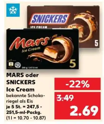 Kaufland MARS oder SNICKERS Ice Cream Angebot