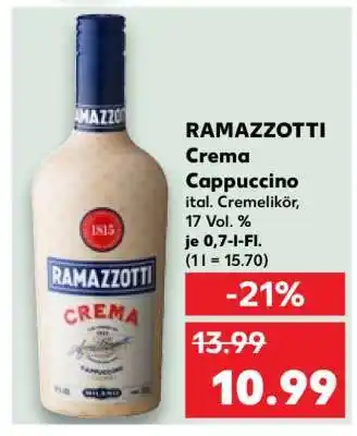 Kaufland RAMAZZOTTI Crema Cappuccino Angebot