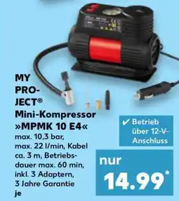 Kaufland MY PROJECT Mini-Kompressor MPMK 10 E4 Angebot