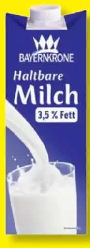 Lidl Bayernkrone Haltbare Milch Angebot
