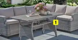 B1 Discount Baumarkt Rattan-Eck-Lounge Elli 3-teilig Angebot