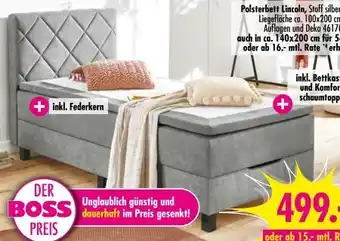 Möbel Boss Polsterbett Lincoln Angebot