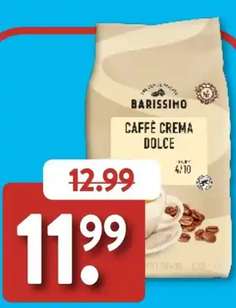 Aldi Süd Barissimo Caffè Crema Dolce Angebot