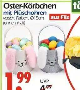 Wreesmann Oster-körbchen mit plüschohren Angebot