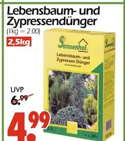 Wreesmann Sonnenhof lebensbaum- und zypressendünger Angebot